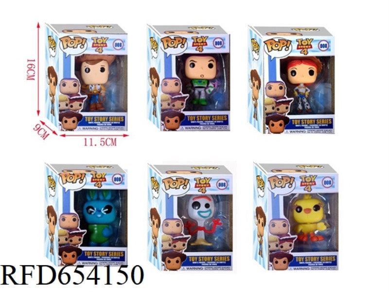 4 INCH TOY STORY 4 (VINYL HEAD) SINGLE BOXED 6 MIXED.