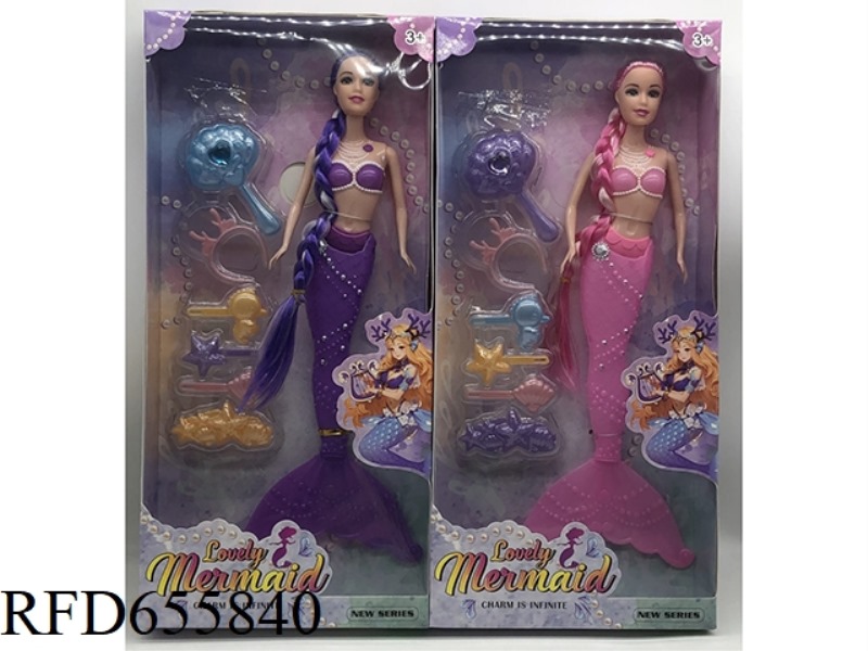 11.5 INCH FULL-BODY MERMAID PRINCESS DOLL