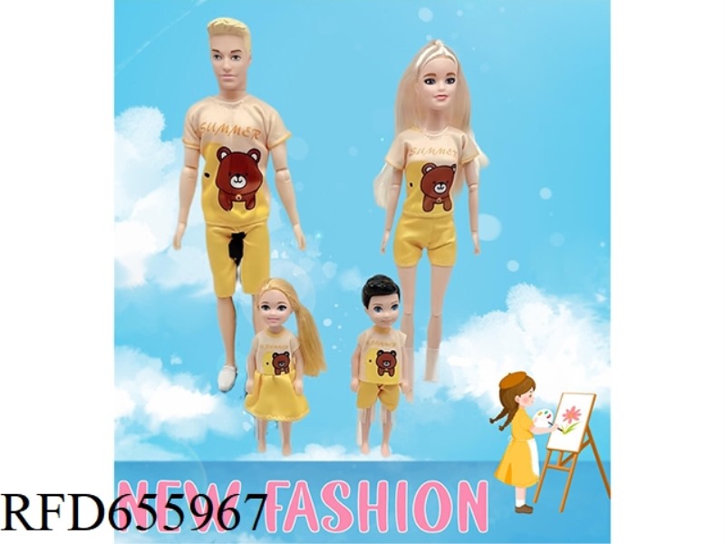 11.5 INCH MALE AND FEMALE FAMILY DOLL BARBIE SET