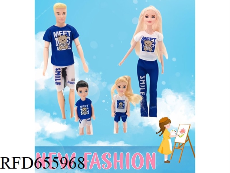 11.5 INCH MALE AND FEMALE FAMILY DOLL BARBIE SET