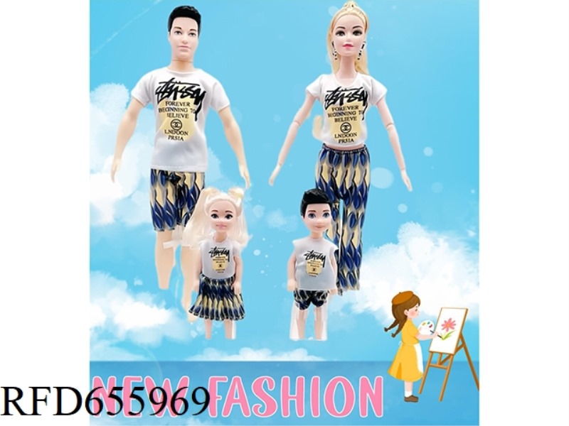 11.5 INCH MALE AND FEMALE FAMILY DOLL BARBIE SET