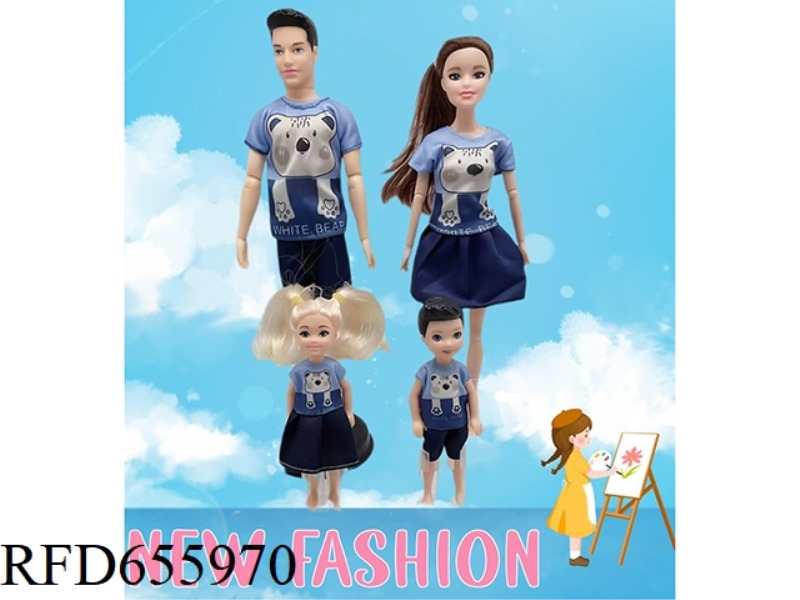 11.5 INCH MALE AND FEMALE FAMILY DOLL BARBIE SET