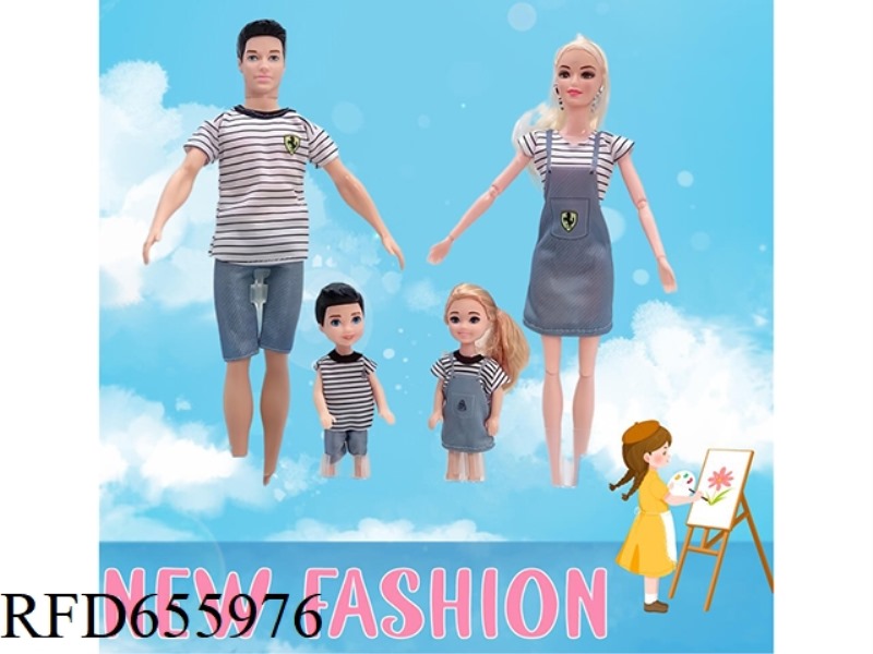 11.5-INCH MALE AND FEMALE FAMILY BARBIE DOLL SET