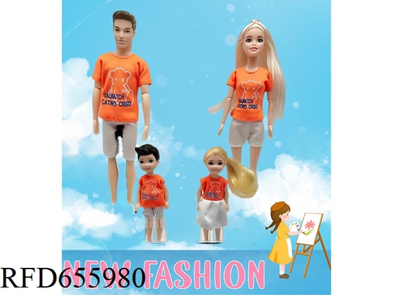 11.5-INCH MALE AND FEMALE FAMILY BARBIE DOLL SET