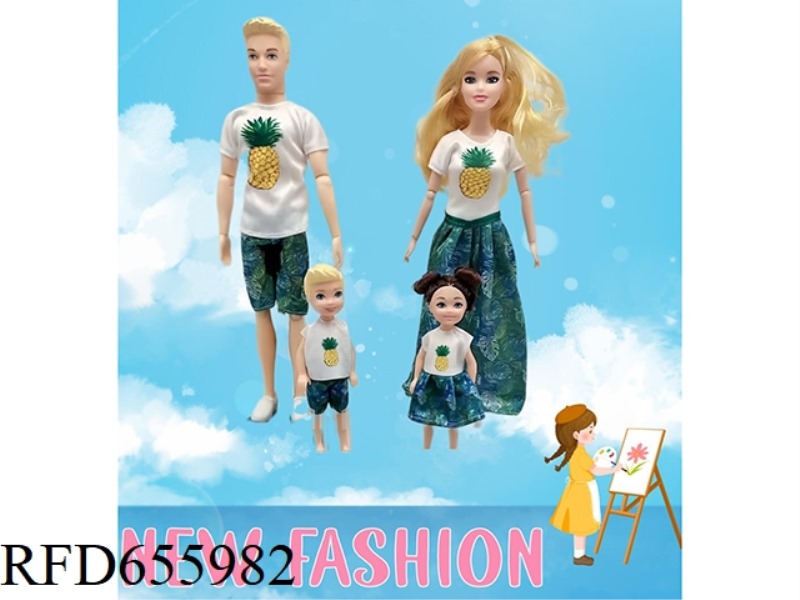 11.5-INCH MALE AND FEMALE FAMILY BARBIE DOLL SET