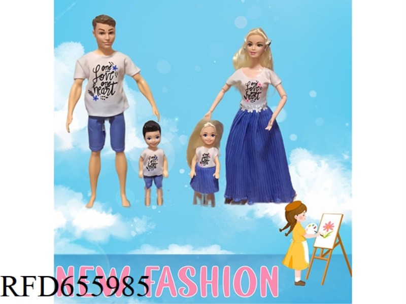 11.5-INCH MALE AND FEMALE FAMILY BARBIE DOLL SET