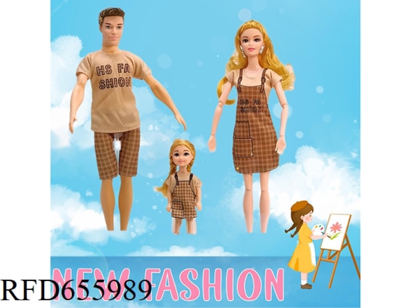 11.5-INCH MALE AND FEMALE FAMILY BARBIE DOLL SET