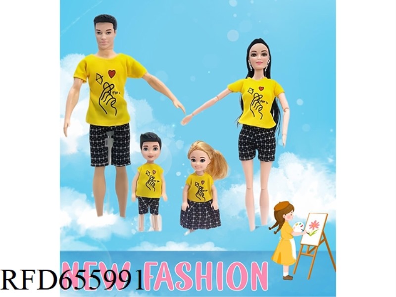 11.5-INCH MALE AND FEMALE FAMILY BARBIE DOLL SET