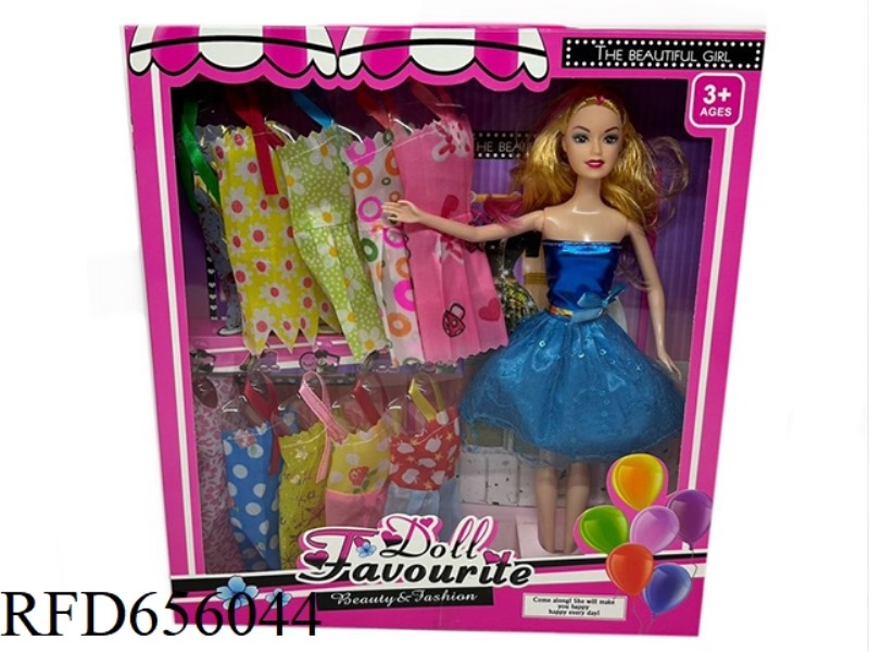 11-INCH BARBIE WAS MADE IN A BOX