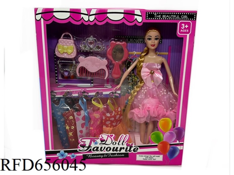 11-INCH BARBIE DOLL COMB MIRROR JEWELRY