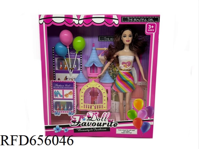 11-INCH FULL-BODY BARBIE CASTLE BALLOON