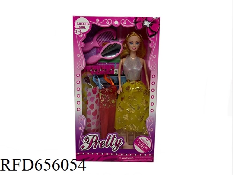 BARBIE WAS AN 11-INCH BARBIE DOLL