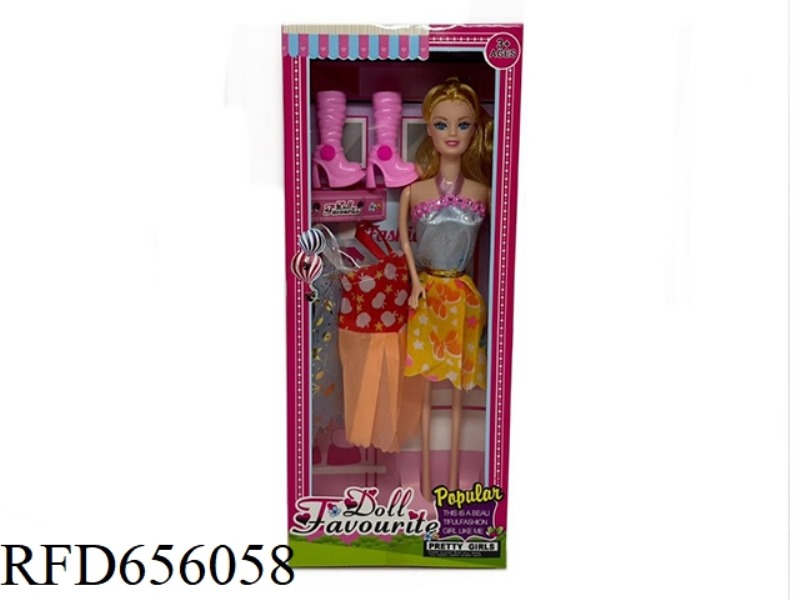 11-INCH BARBIE WAS MADE IN A BOX