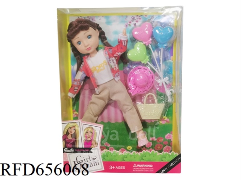 DEB PLAYHOUSE 12 INCH FAT BABY GIRL DOLL SET