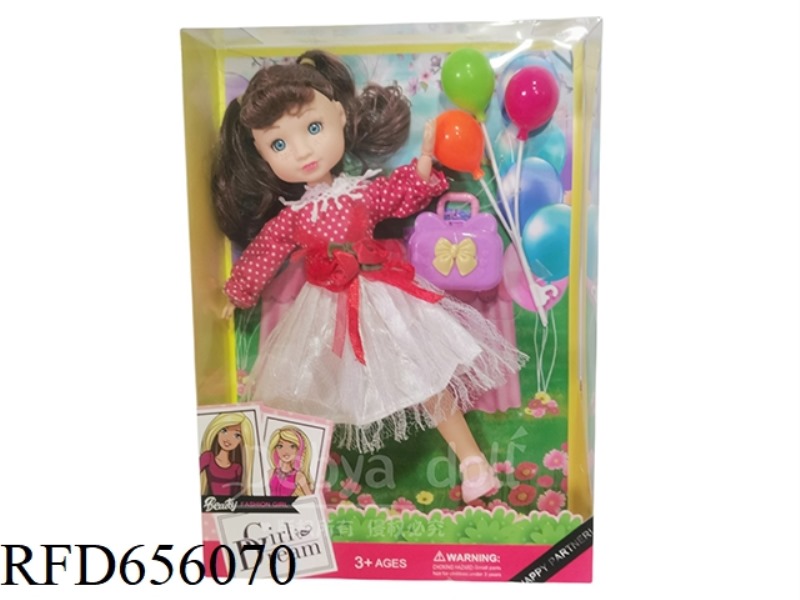 DEB PLAYHOUSE 12 INCH FAT BABY GIRL DOLL SET