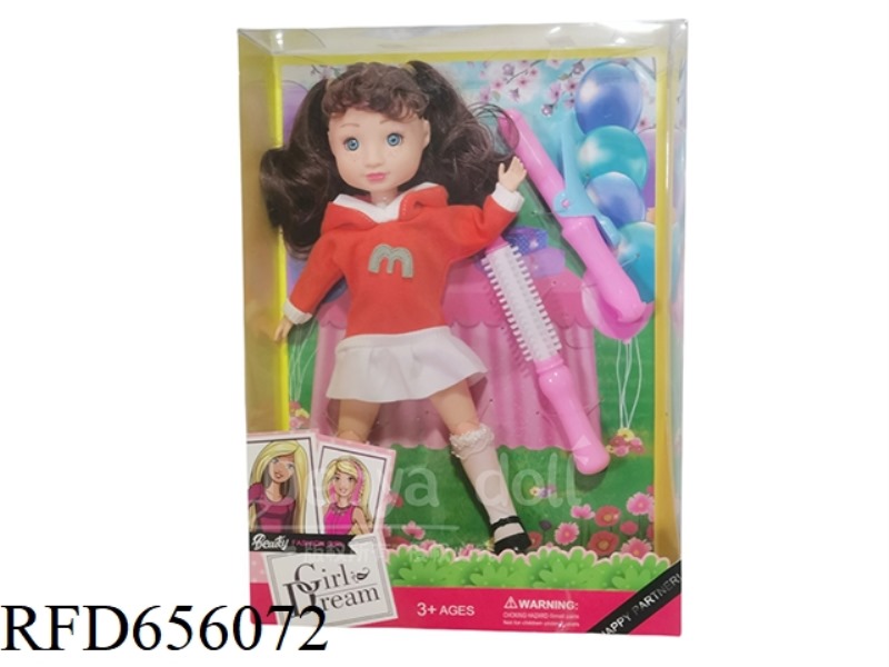 DEB PLAYHOUSE 12 INCH FAT BABY GIRL DOLL SET