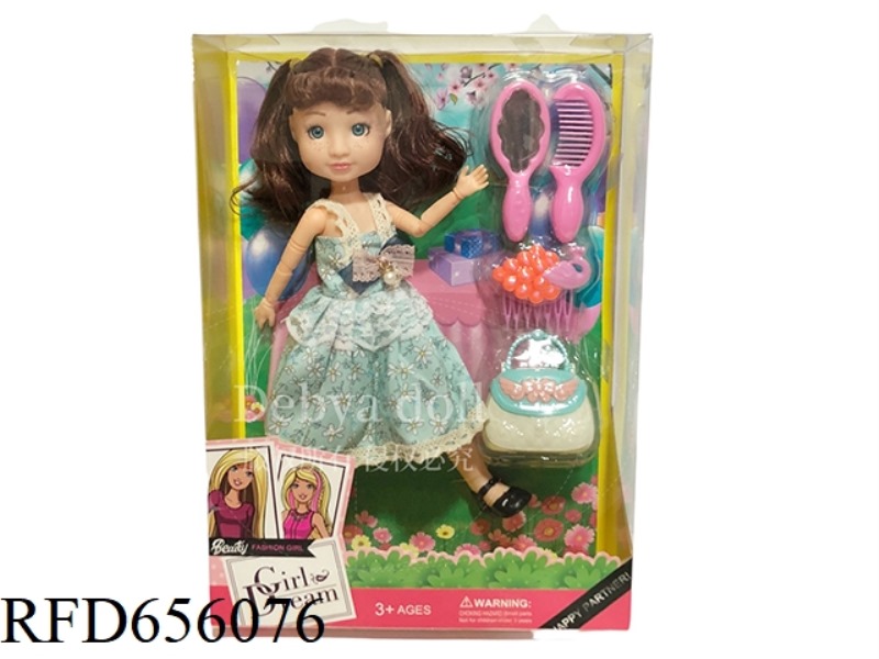 DEB PLAYHOUSE 12 INCH FAT BABY GIRL DOLL SET