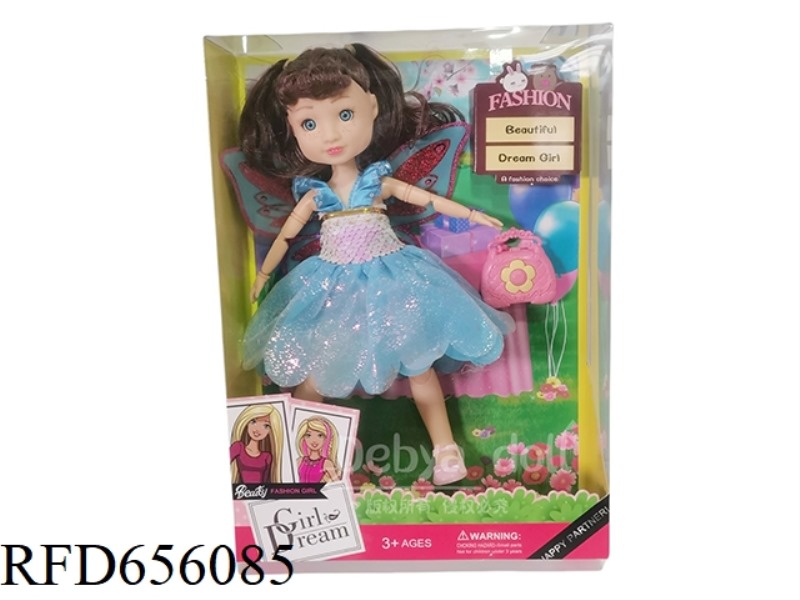 DEB PLAYS HOUSE 12 INCH FAT CHILD GIRL FLOWER FAIRY DOLL