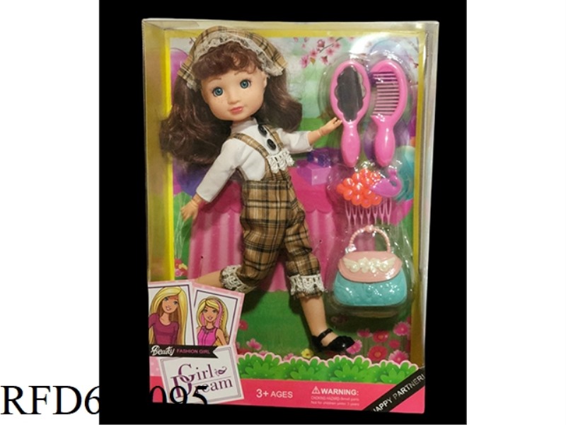 DEB PLAYHOUSE 12 INCH FAT BABY GIRL DOLL SET