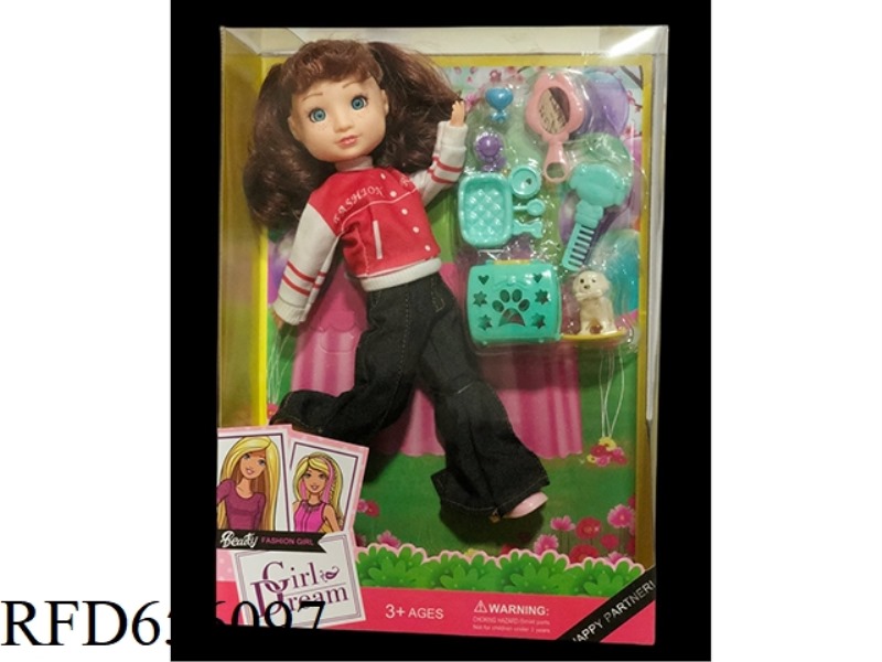 DEB PLAYHOUSE 12 INCH FAT BABY GIRL DOLL SET