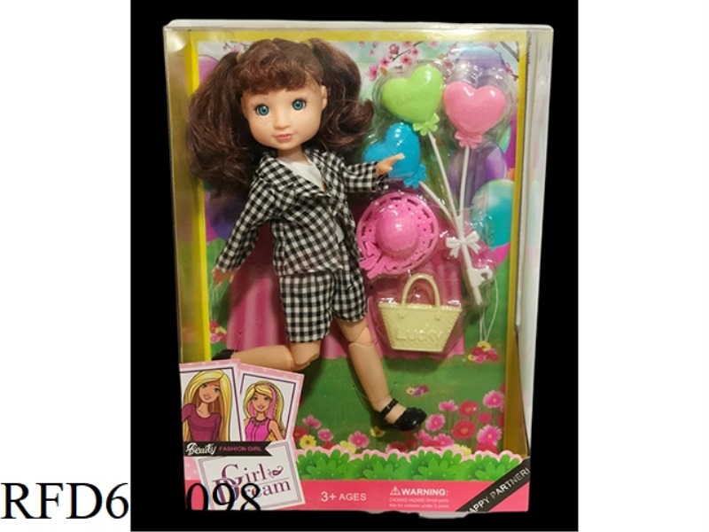 DEB PLAYHOUSE 12 INCH FAT BABY GIRL DOLL SET