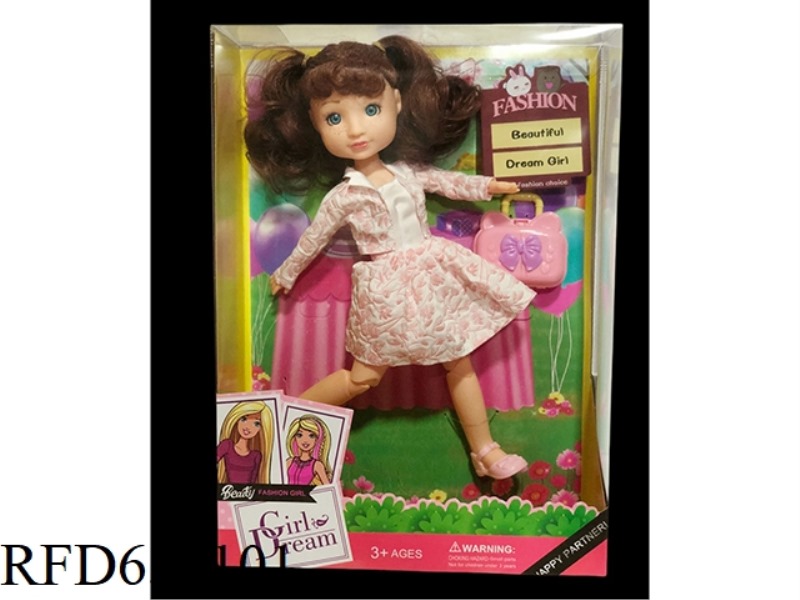 DEB PLAYHOUSE 12 INCH FAT BABY GIRL DOLL SET