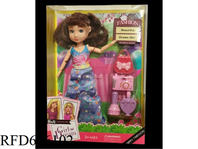 DEB PLAYHOUSE 12 INCH FAT BABY GIRL DOLL SET