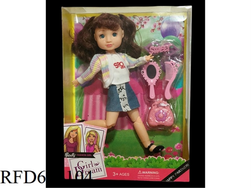 DEB PLAYHOUSE 12 INCH FAT BABY GIRL DOLL SET