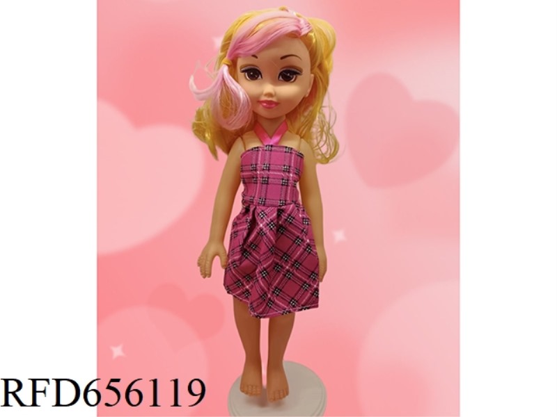 NEW 14-INCH FAT CHILD GIRL DOLL UNIVERSAL LANGUAGE IC