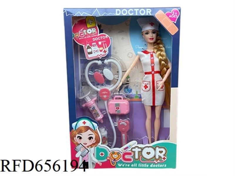 11-INCH FULL-BODY MULTI-ARTICULAR NURSE BARBIE SET