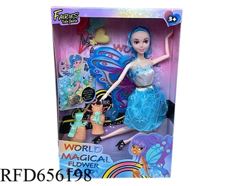 11.5 INCH FULL JOINT FLOWER FAIRY DOLL