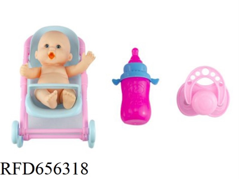 BABY FIVE-INCH DOLL STROLLER SET