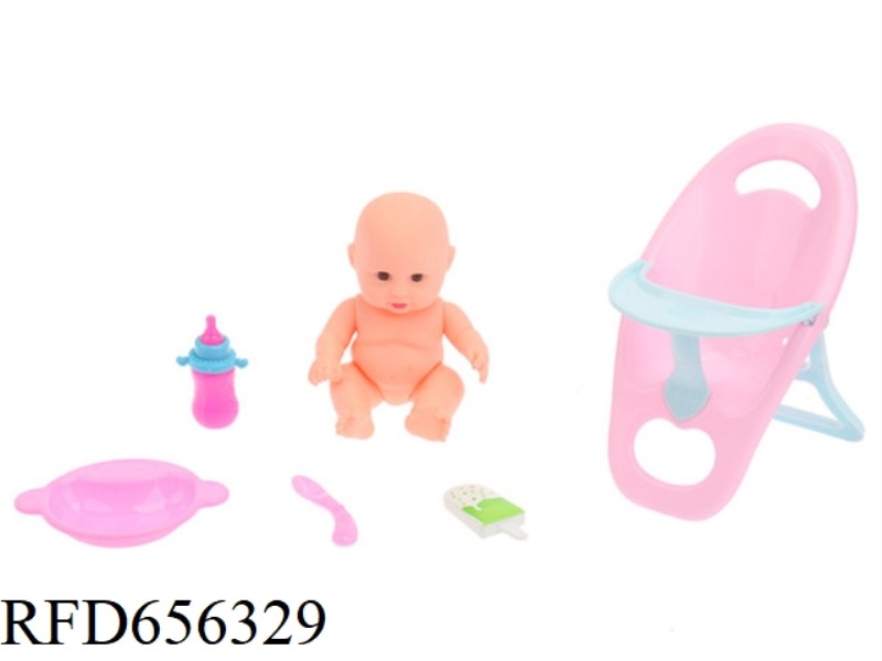 8 INCH DINING TABLE SET FOR A VINYL DOLL