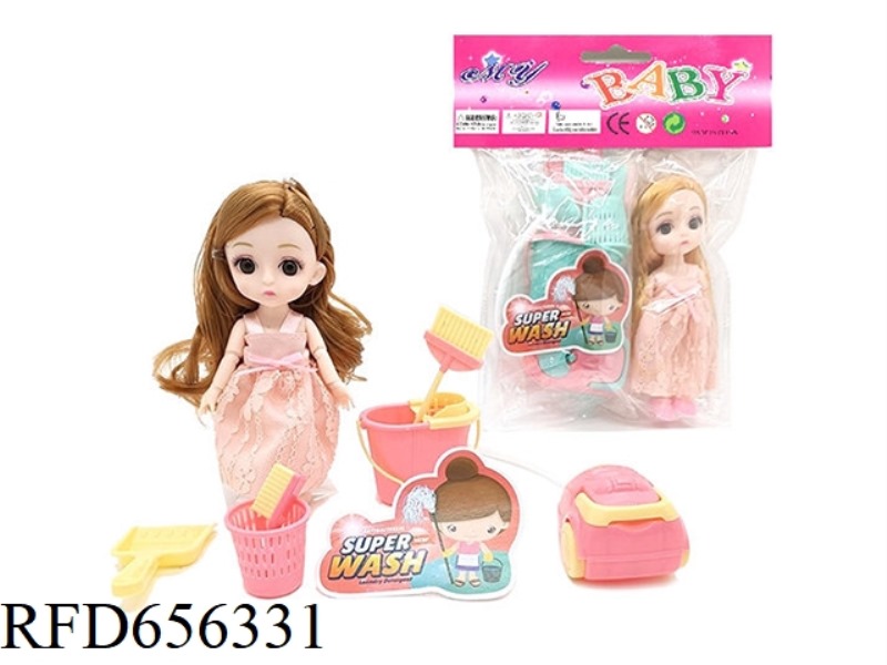 3D SIMULATION 6 INCH FULL JOINT DOLL SANITARY KIT