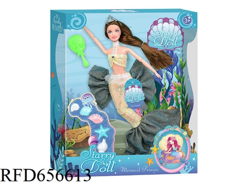 11.5 INCH 12 JOINT MERMAID HIGH-END DOLL