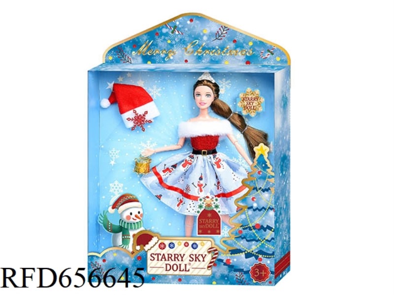 11.5 INCH 12-JOINT CHRISTMAS DOLL
