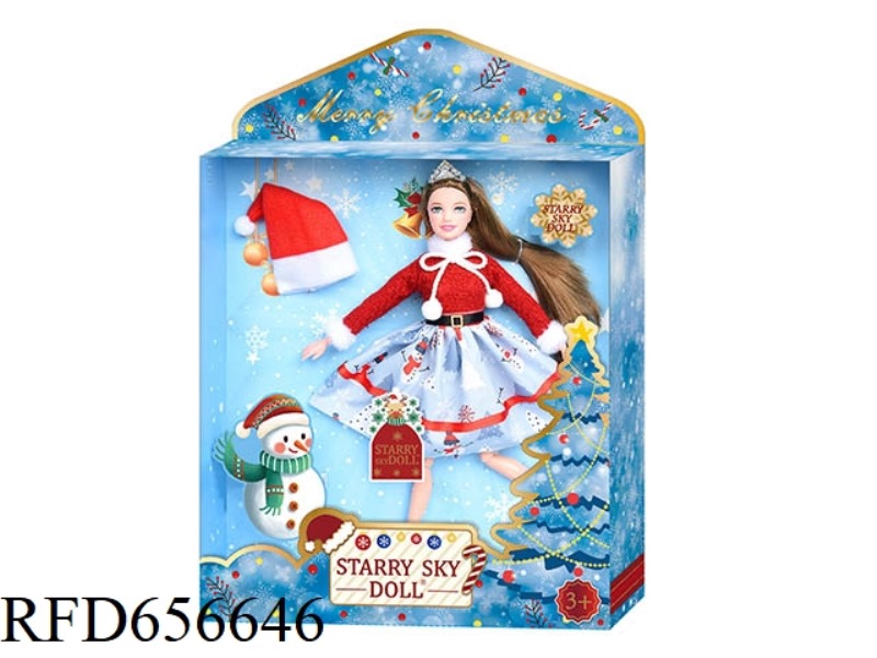 11.5 INCH 12-JOINT CHRISTMAS DOLL