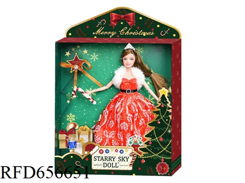 11.5 INCH 12-JOINT CHRISTMAS DOLL