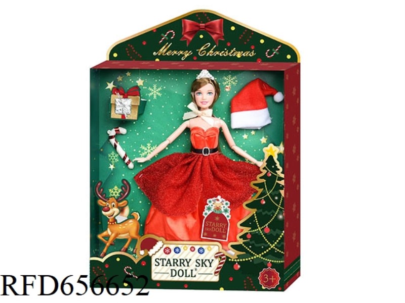 11.5 INCH 12-JOINT CHRISTMAS DOLL