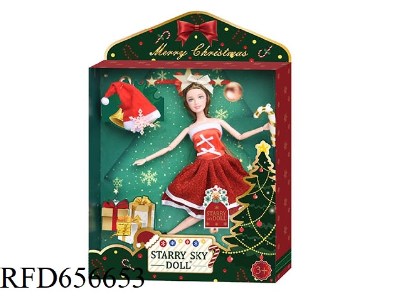 11.5 INCH 12-JOINT CHRISTMAS DOLL