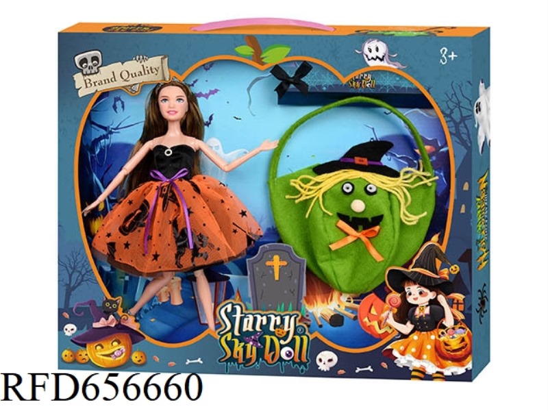 11.5 INCH 12-JOINT HALLOWEEN DOLL SET