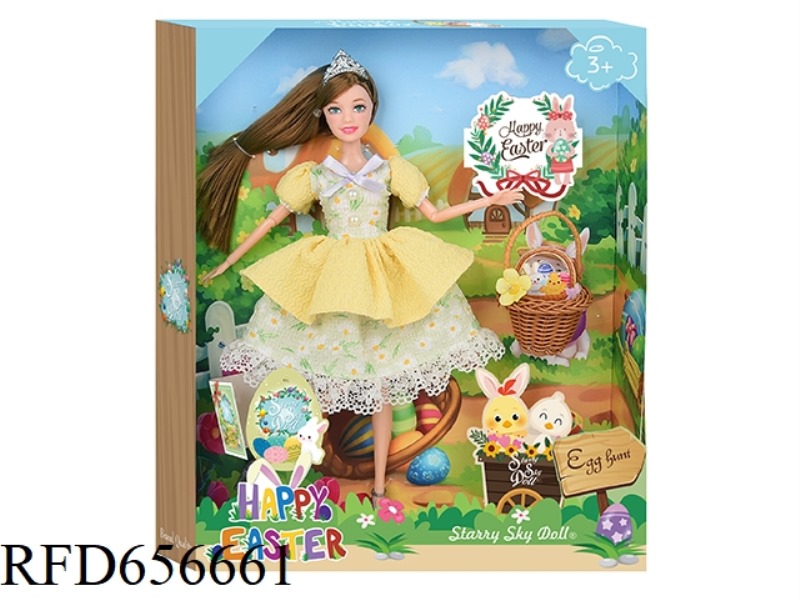 11.5 INCH 12-JOINT EASTER DOLL