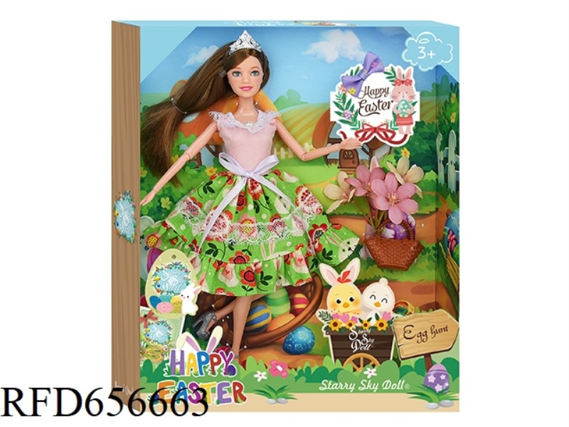11.5 INCH 12-JOINT EASTER DOLL