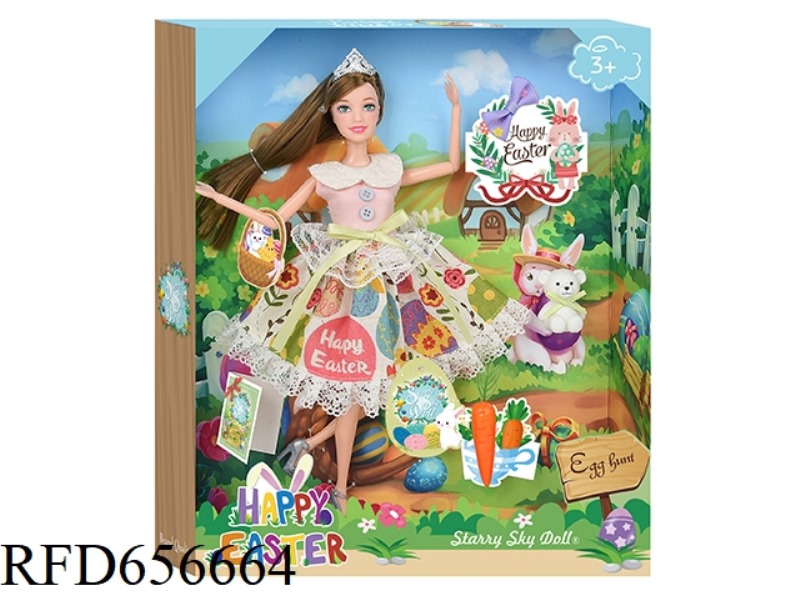 11.5 INCH 12-JOINT EASTER DOLL