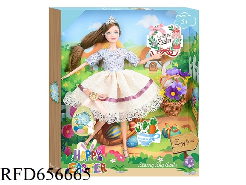 11.5 INCH 12-JOINT EASTER DOLL