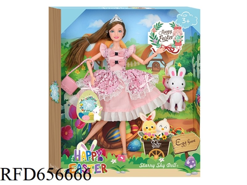 11.5 INCH 12-JOINT EASTER DOLL