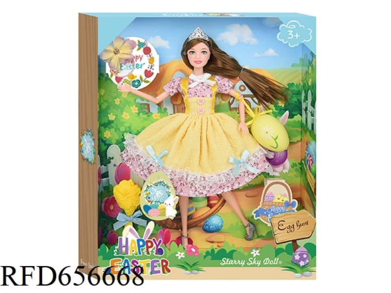 11.5 INCH 12-JOINT EASTER DOLL