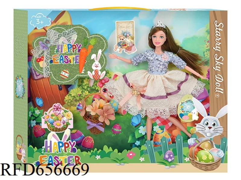 11.5 INCH 12-JOINT EASTER DOLL