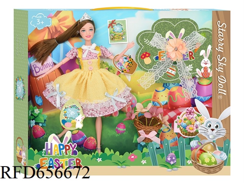 11.5 INCH 12-JOINT EASTER DOLL