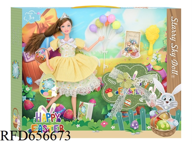 11.5 INCH 12-JOINT EASTER DOLL
